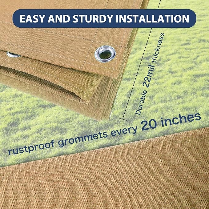 6’x8’ Canvas Tarps Heavy Duty Waterproof Tarpaulins - Image 4