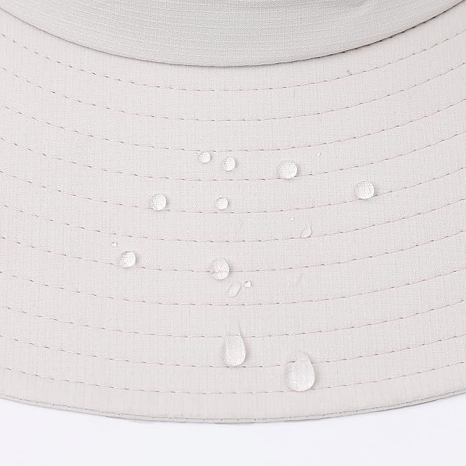 Womens Summer Sun Hat Beach Hat Wide Brim Outdoor UV Protection Hat Foldable - Image 9