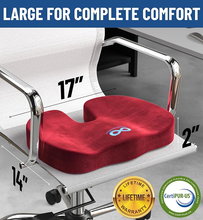 Everlasting Comfort Doctor Recommended Memory Foam Seat Cushion - Image 4