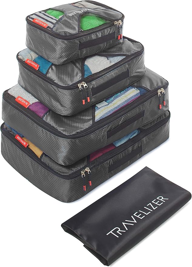 Travel Packing Cubes 5 pcs Luggage Organizer Set by Travelizer