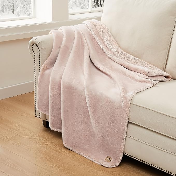 UGG Whitecap Plush Throw Blanket Fleece Lightweight Soft Throw - Image 3