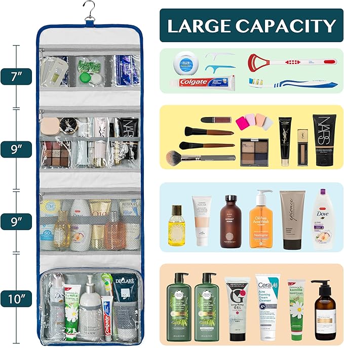 PAVILIA Travel Hanging Toiletry Bag - Image 4