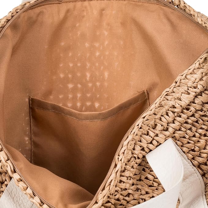 Roxy Women's Beach Tote Bag | Travel | Vacation | Straw | Lightweight | - Image 6