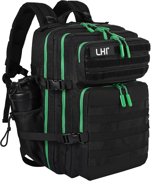 LHI Military Tactical Backpack for Men and Women 45L Army 3 Days Assault Pack by LHI