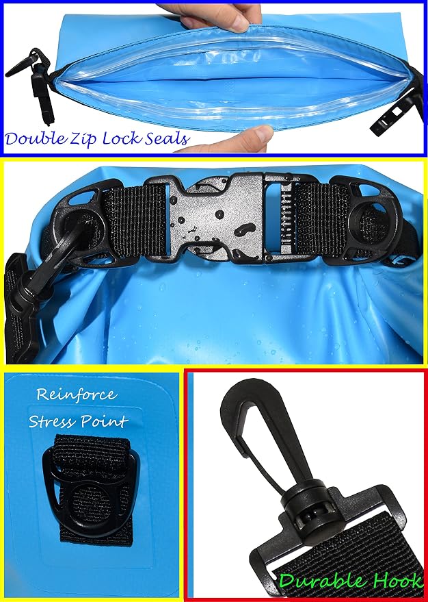 Freegrace Waterproof Dry Bags Set of 3 Dry Bag - Image 3