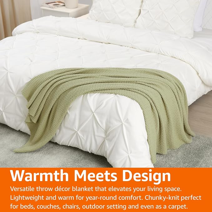 Amazon Basics Chunky Cable Knit Throw Blanket - Image 7