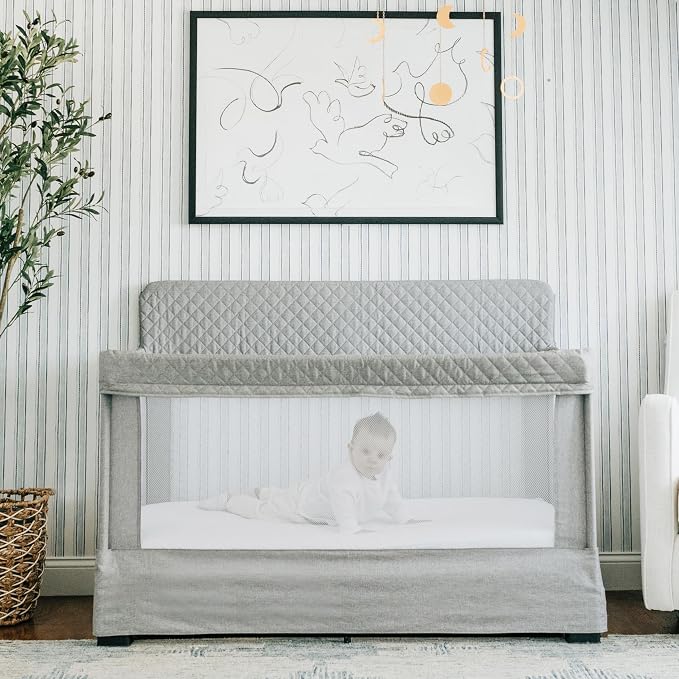 Baby Delight Lunaire Full Size Crib | Breathable Mesh Baby Crib | Tool-Free - Image 2