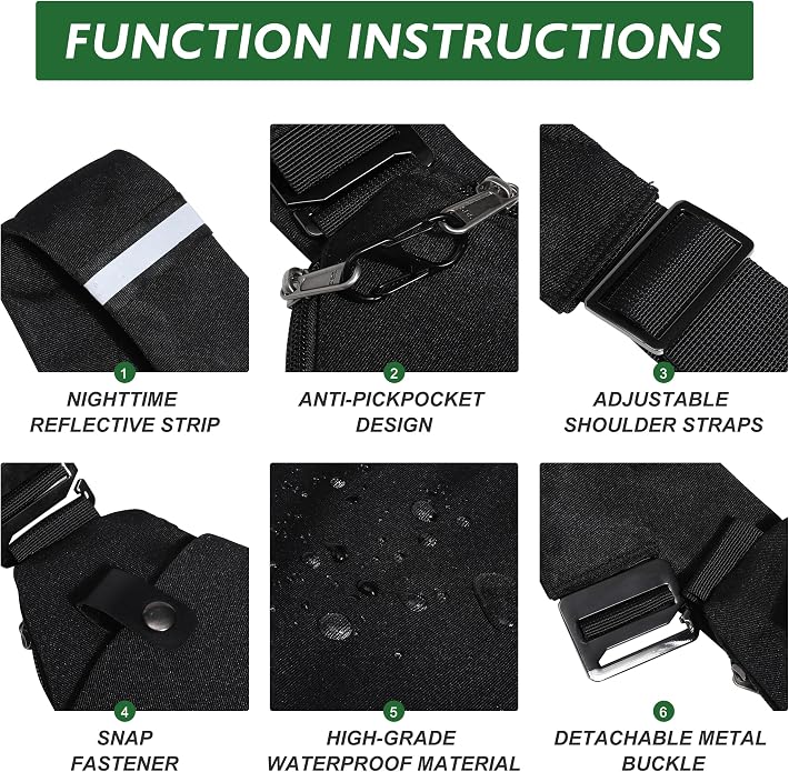 Anti Theft Crossbody Travel Bags - Image 4