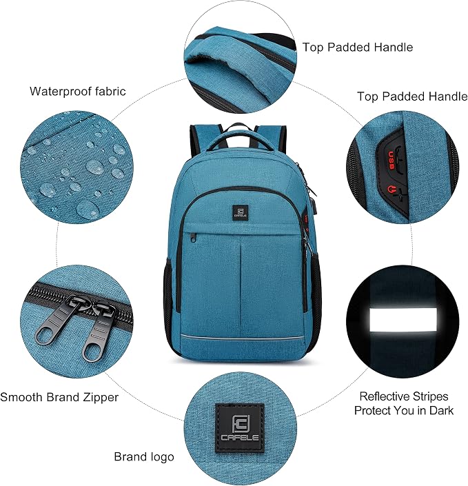 Backpack, Bookbag for Men and Women, 17.3 inch TSA Water Resistant Business - Image 6