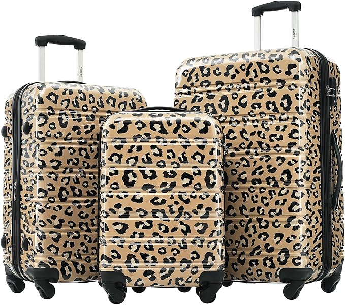 Merax Luggage Sets 3 Piece, Hardside Expandable Suitcase Set by Merax