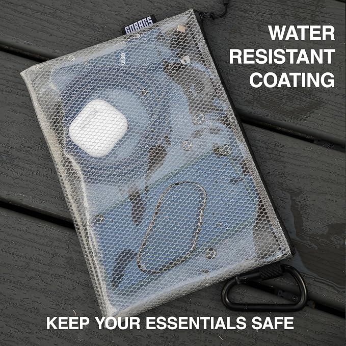 GOBAGS Air Production Multi‑Size Clear Zipper Pouch – Cable Organizer & Travel - Image 6