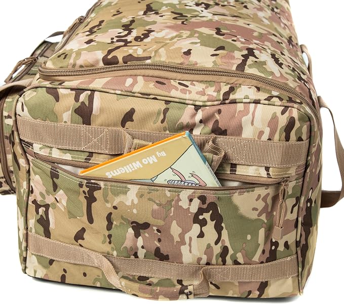 Mountain Land 120L Tactical Duffle Bag Rolling Duffle Bag - Image 8