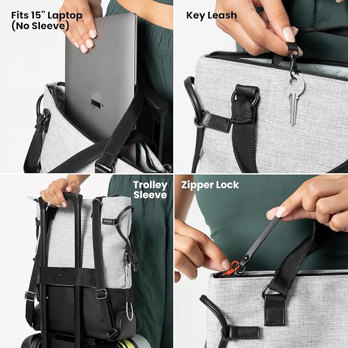 Sherpani Tempest, Anti Theft Convertible Backpack Tote, 14L Travel Backpack - Image 2