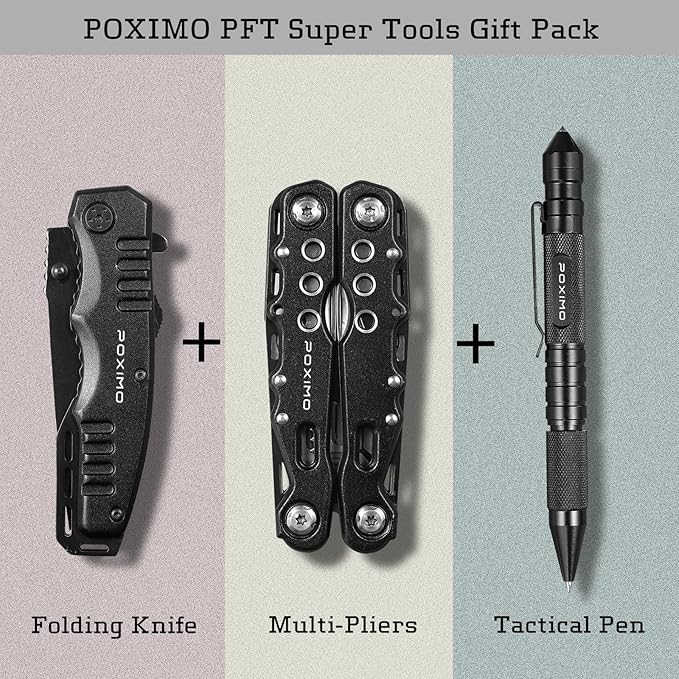 Multitool Gift Set for Men Dad Him, 3-in-1 EDC Survival Kit - Image 4