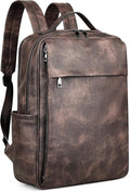 MASINTOR 15.6 inch PU Leather Laptop Backpack Purse by MASINTOR