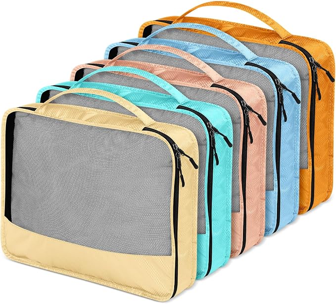 5 Pcs Packing Cubes for Suitcase Large Travel Cubes Carry on Luggage Organizer - Image 5