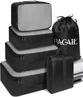BAGAIL 6 Set Packing Cubes Luggage Packing Organizers by BAGAIL