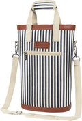 opux Two Bottle Wine Bag Carrier Tote, Insulated Leakproof 2 Bottle Wine Cooler by OPUX