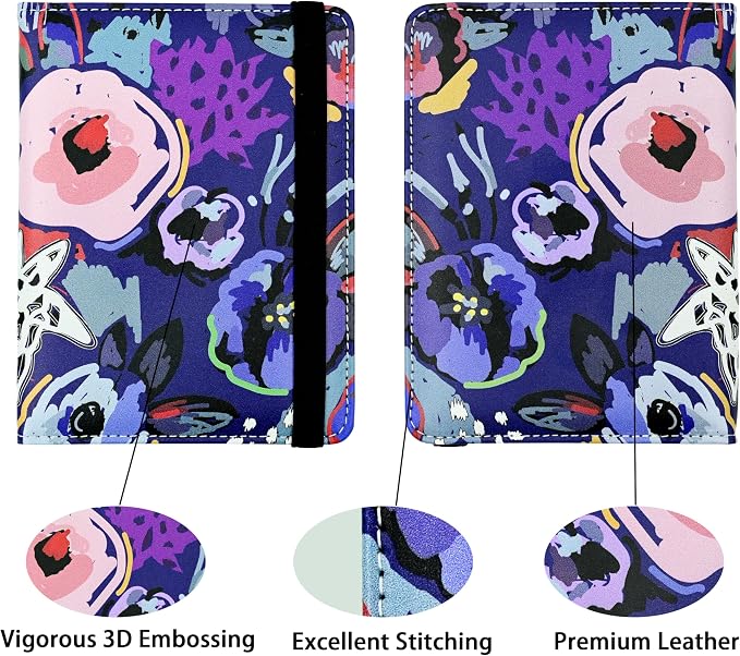 Passport Holder for Women and Men PU Leather Passport Cover for Travel - Image 2