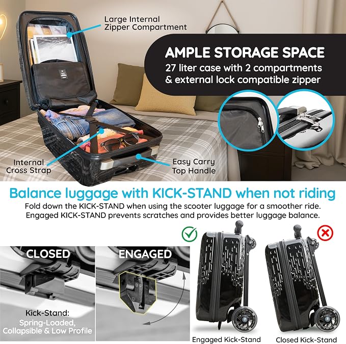 Teen Totes Detachable 4-in-1 Scooter Luggage - Image 5