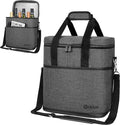 opux 6 Bottle Carrier Tote | Insulated Padded Wine Cooler Bag by OPUX