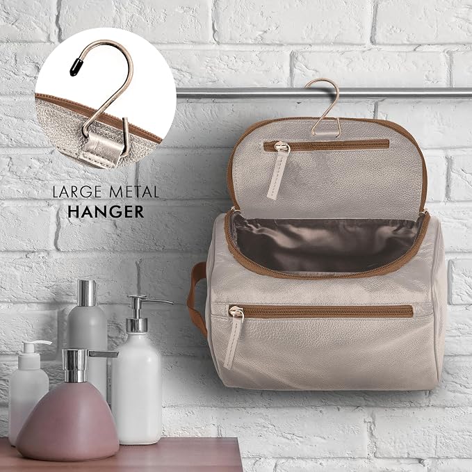 ELIZO Premium REAL Leather Toiletry Bag - Image 6
