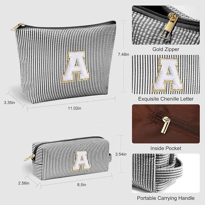 YOOLIFE Initial Makeup Bag - Image 4