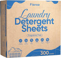 Fragrance Free Laundry Detergent Sheets Travel Eco-friendly 300 Loads Fisroa by Fisroa
