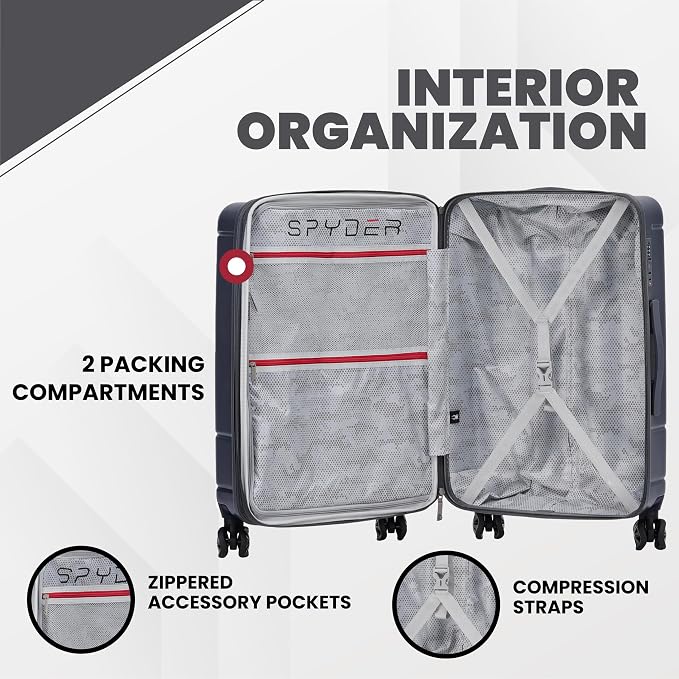 Spyder Carve 29 Inch Large Checked Baggage Expandable Hardside Upright Suitcase - Image 2