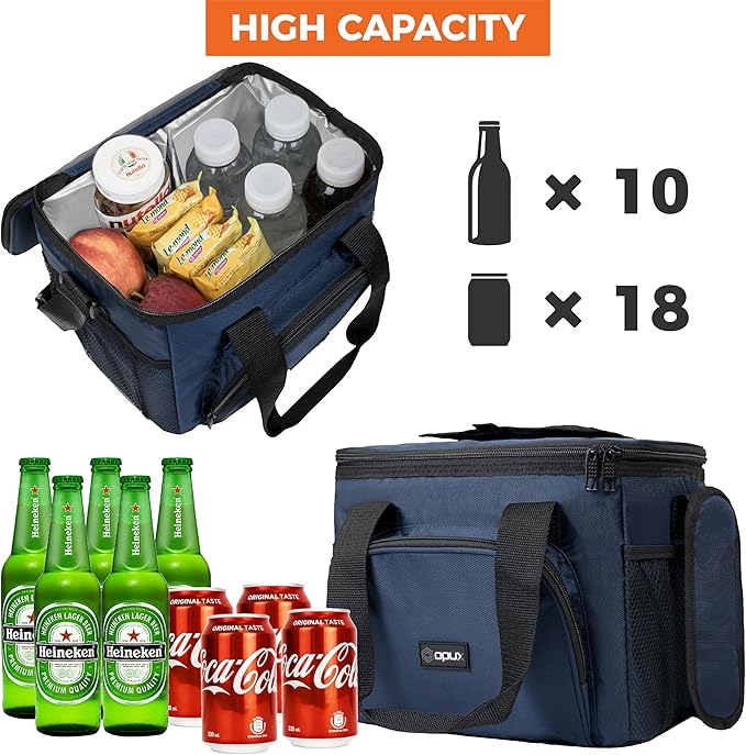 OPUX Soft Cooler Bag, Insulated Collapsible Lunch Cooler Bag - Image 2