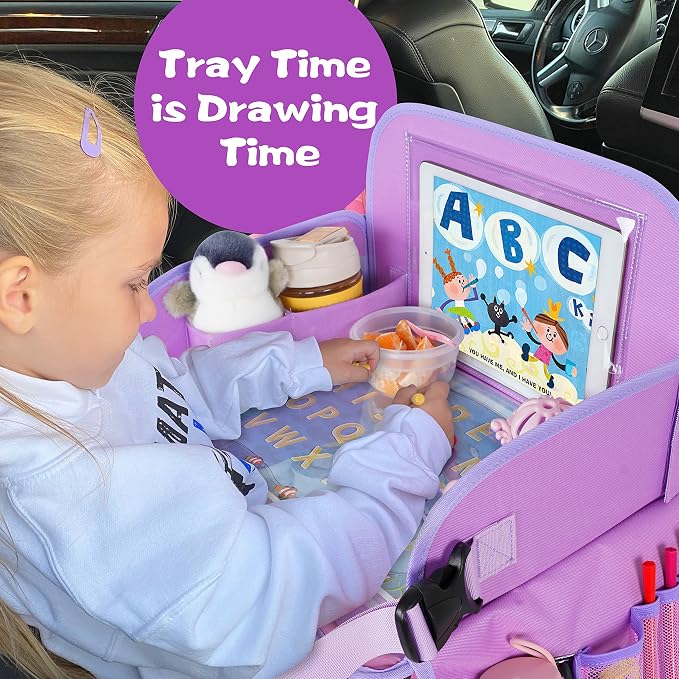 MENZOKE Car Seat Tray for Kids Travel, Kids Travel Tray - Image 3