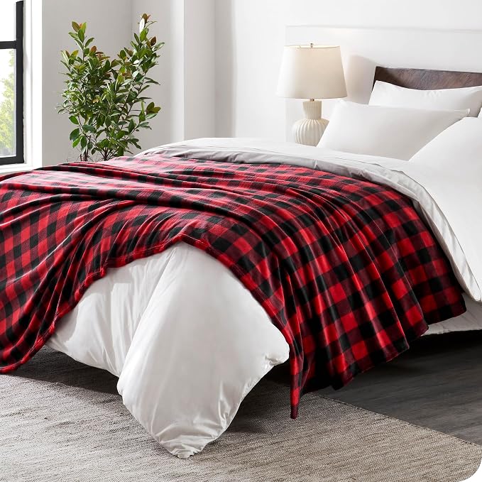 Bare Home Textured Fleece Blanket - Image 2