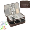 Electronics Accessories Organizer Bag, Waterproof Double LayerTravel Cable by Topbooc