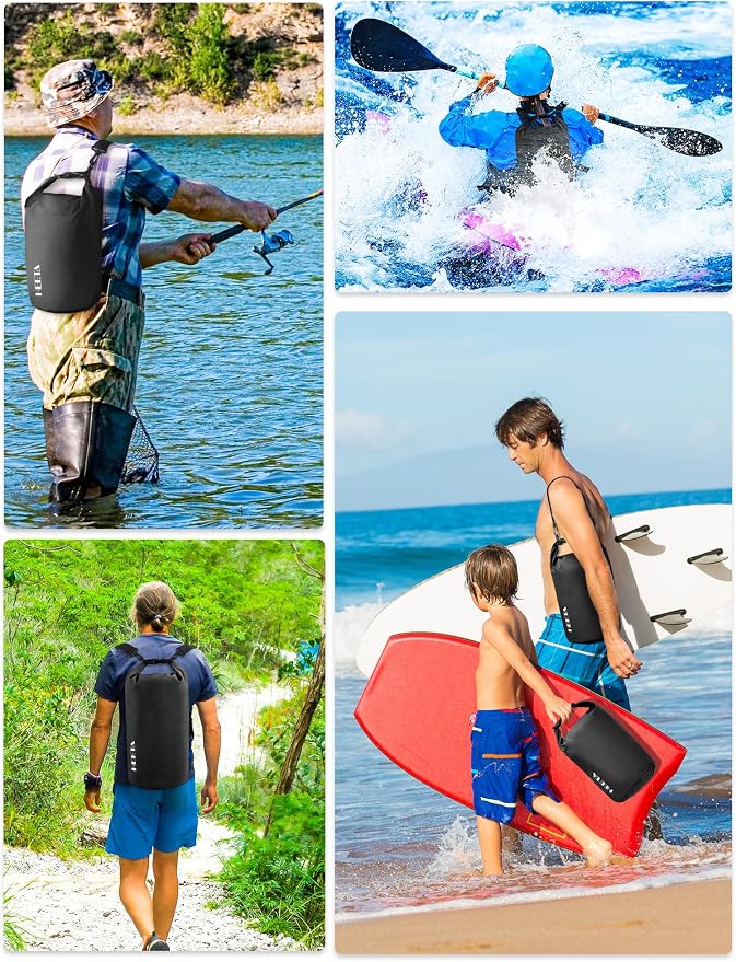 HEETA Waterproof Dry Bag for Women Men 5L/10L/20L/30L/40L Roll Top Lightweight - Image 5