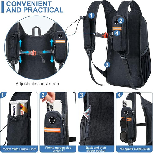 15L Small Hiking Backpack for Men Women Foldable Packable Back Pack Ultralight - Image 2