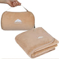 BlueHills Travel Blanket Pillow Rolled Premium Soft Plush Airplane Throw by BlueHills
