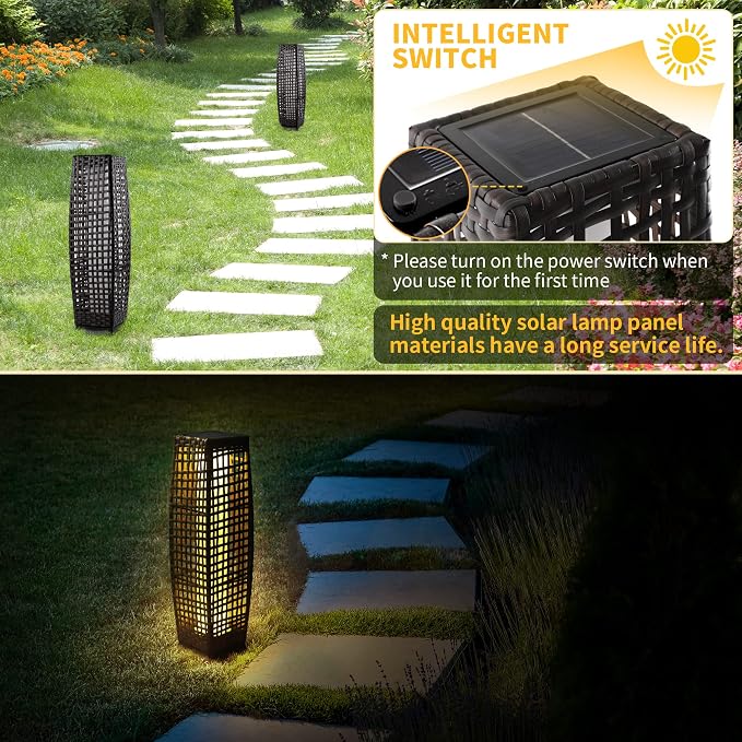 Solar Floor Lamp, Outdoor Floor Lamp, Solar Lanterns Outdoor Waterproof - Image 2