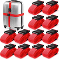 Eccliy 12 Pack Luggage Straps Suitcase Belts Wide Adjustable Packing Straps by Eccliy