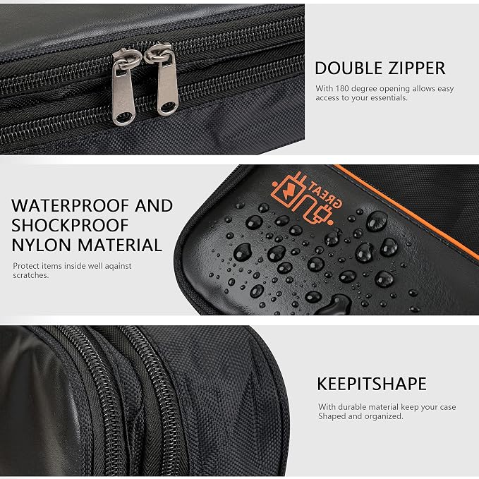 Electronics Accessories Organizer Bag, Waterproof Double LayerTravel Cable - Image 5