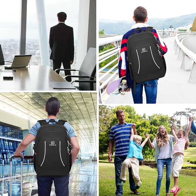 17.3 inch Laptop Backpack, School Bookbag Computer Rucksack - Image 7