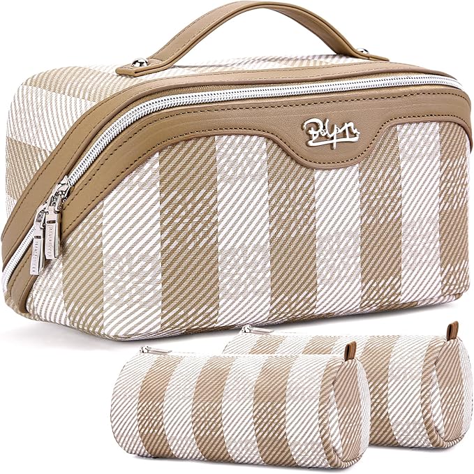 BOYATU Makeup Bag Travel Cosmetic Bag: 3 Pcs Set Portable Make up Bags by BOYATU