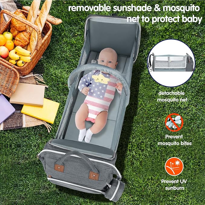 DERJUNSTAR Baby Diaper Bag Backpack - Image 4