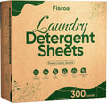 Travel Laundry Detergent Sheets Fisroa 300 Loads Eco-friendly Washing Detergent by Fisroa