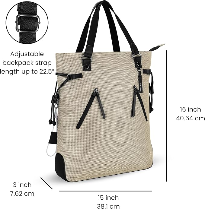 Sherpani Tempest, Anti Theft Convertible Backpack Tote, 14L Travel Backpack - Image 2