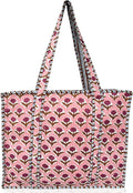 Cotton Quilted Tote Bag for Women – Large Beach & Travel Tote by ThirdEyeExport