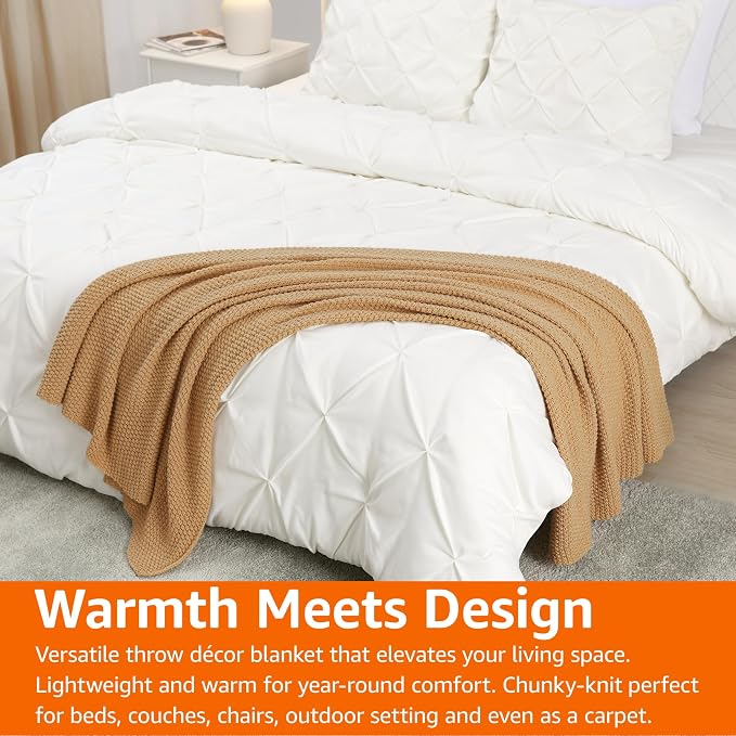 Amazon Basics Chunky Cable Knit Throw Blanket - Image 7