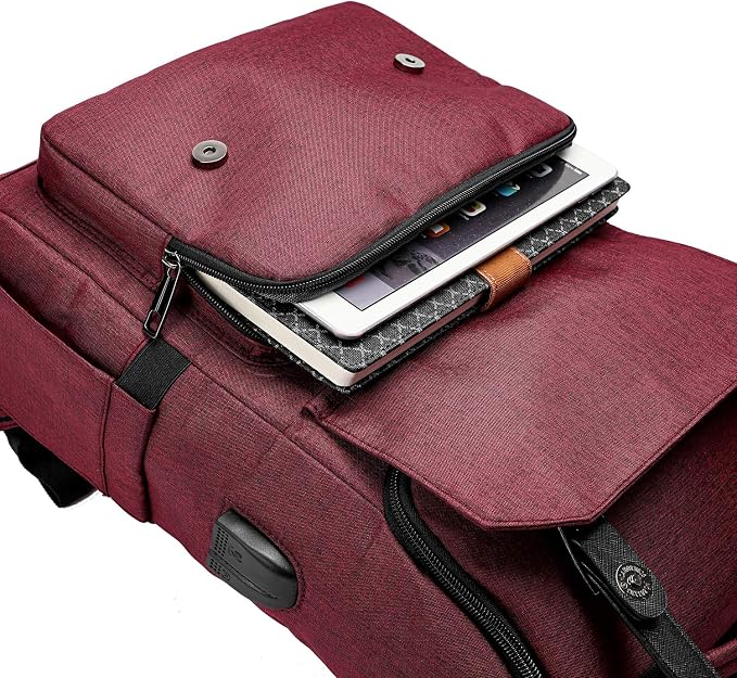 YALUNDISI Vintage Backpack Travel Laptop Backpack - Image 6