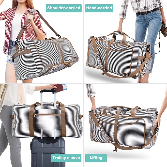 120L Duffle Bag for Travel, Large Foldable Waterproof Travel Duffel Bags - Image 5