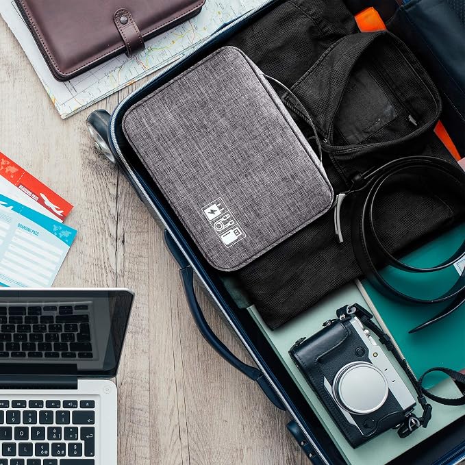 Electronics Organizer Travel Universal Cable Organizer Bag Waterproof - Image 9