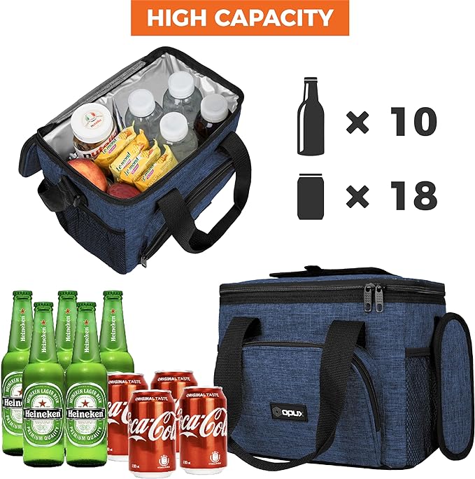 OPUX Soft Cooler Bag, Insulated Collapsible Lunch Cooler Bag - Image 2